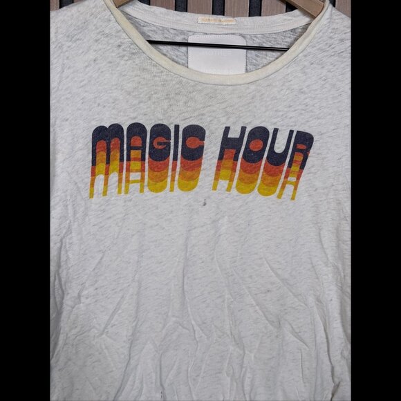 Mother T Shirt Large Womens White Graphic Superior Cotton ‘Magic Hour’ - Picture 2 of 9